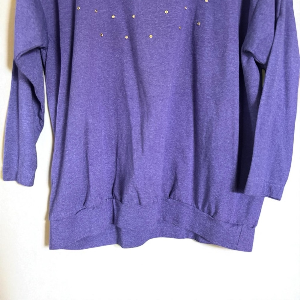 Purple Rhinestone Long Sleeve - Picture 6 of 9